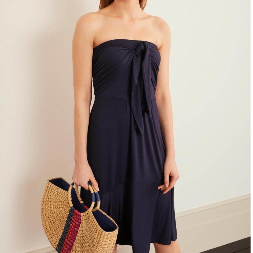 Boden Black Halter Dress - Picture 4 of 9